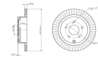 Brzdový kotouč - zadní