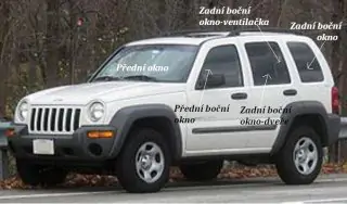 2003 -06  JEEP LIBERTY, CHEROKEE  - Čelní okno