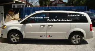 Boční zadní okno - levé