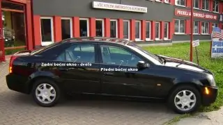 Boční okno - pravé přední dveře