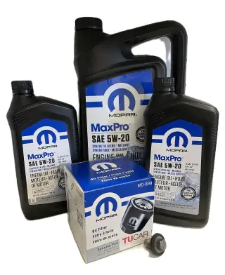 Sada Mopar olej 5W20 RAM, CHALLENGER 5.7L  2009 - 2013